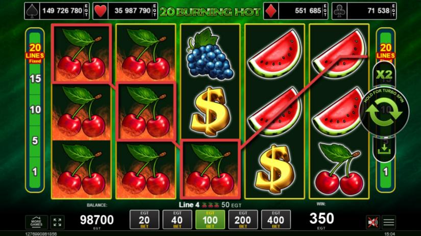 40 Burning Hot slot online: cazinouri, plăți, bonusuri